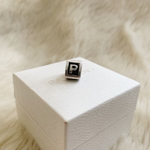 Pandora “P” Silver charm